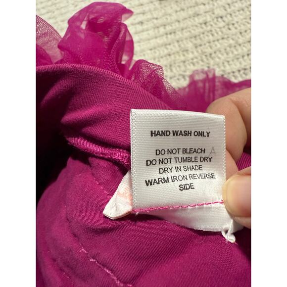NWT Dollcake Dress Sugar Plum Tutu Leotard Set Girls Sz 7 Pink Floral Applique - Picture 12 of 15